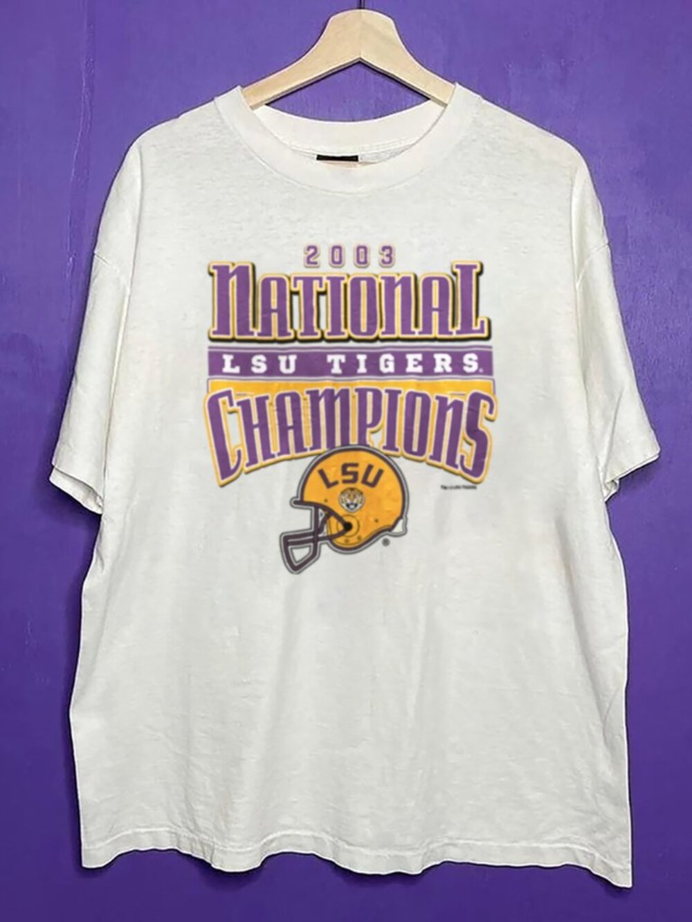 Vintage 2003 LSU Tigers National Champions Shirt, LSU Tigers Football Shirt Tee